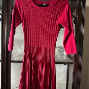 Style & Co Red Knit Dress NWT
